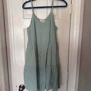 Universal Thread Light Green Tiered Midi Dress